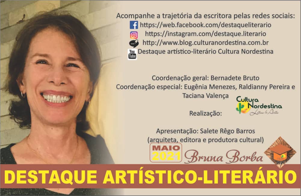 Bruna Borba Destaque artístico-literário Maio/2021